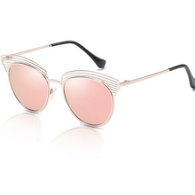 Load image into Gallery viewer, Half Metal Mirror Sunglasses