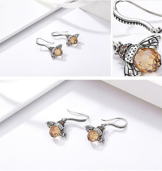 Lovely Bee Drop Earring