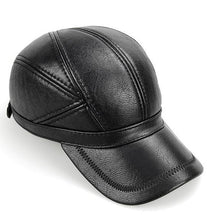 Load image into Gallery viewer, Leather Warm Hat