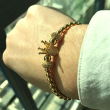 Load image into Gallery viewer, Crown Charm Bracelet