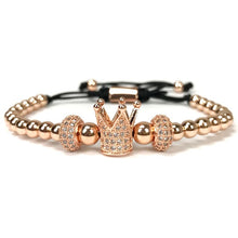 Load image into Gallery viewer, Crown Charm Bracelet
