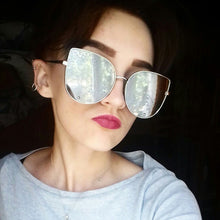 Load image into Gallery viewer, Cat Eye Mirror Sunglasses