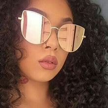 Load image into Gallery viewer, Cat Eye Mirror Sunglasses