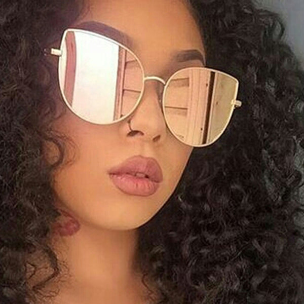 Cat Eye Mirror Sunglasses