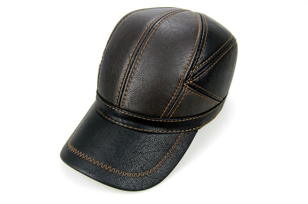 Leather Warm Hat