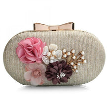 Load image into Gallery viewer, Elegant  Leather  Floral Purse