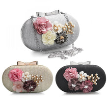 Load image into Gallery viewer, Elegant  Leather  Floral Purse