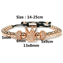 Load image into Gallery viewer, Crown Charm Bracelet