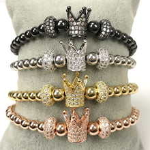Load image into Gallery viewer, Crown Charm Bracelet