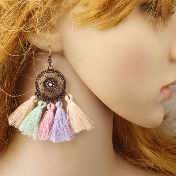 Long Rope Fringes Earring