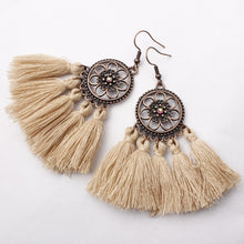 Load image into Gallery viewer, Long Rope Fringes Earring
