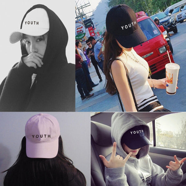 Adjustable Letter Print Hat