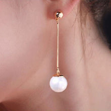 Load image into Gallery viewer, Simulated Long Pearl Tassel Earring