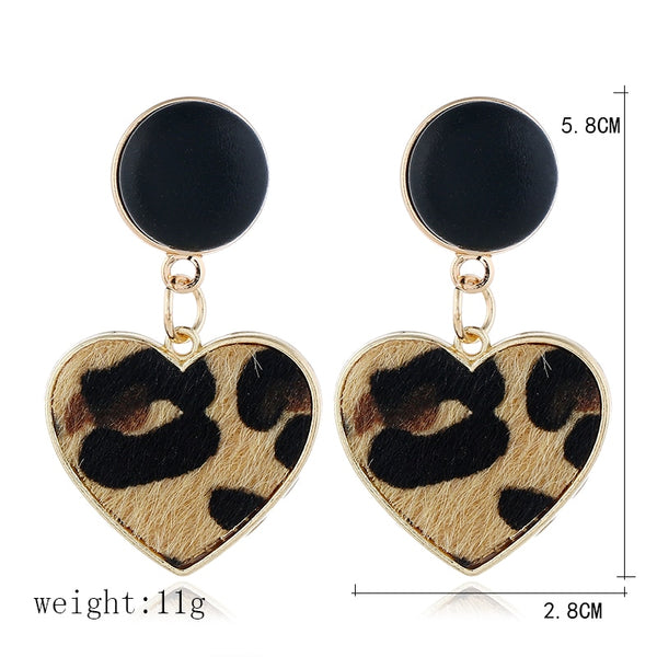 Imitation Velvet Heart Earring