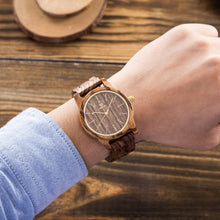 Load image into Gallery viewer, Wooden Bamboo Wrist Watch