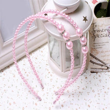 Load image into Gallery viewer, Artificial Pearls Hair Hoop