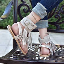 Load image into Gallery viewer, Tassel Rivet Hollow Shoes