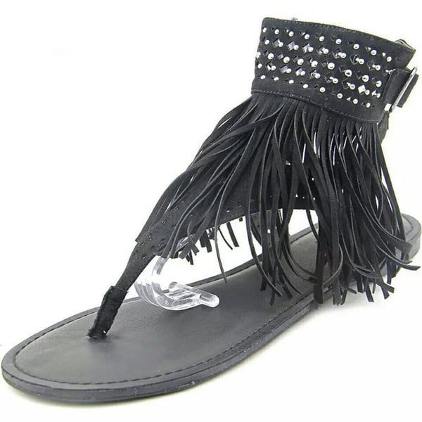 Tassel Rivet Hollow Shoes