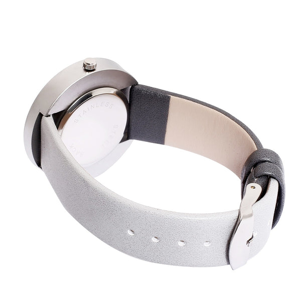 Contrast Leather Watch