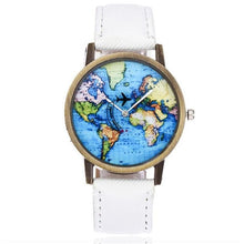 Load image into Gallery viewer, Globe Map Dress Watch