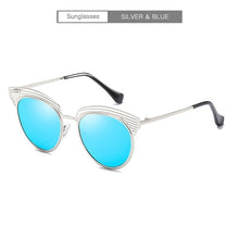 Load image into Gallery viewer, Half Metal Mirror Sunglasses
