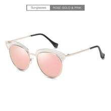 Load image into Gallery viewer, Half Metal Mirror Sunglasses