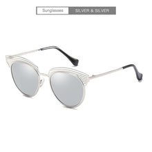 Load image into Gallery viewer, Half Metal Mirror Sunglasses