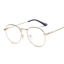 Load image into Gallery viewer, Circle Metal Frame Clear Lens