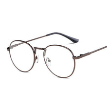 Load image into Gallery viewer, Circle Metal Frame Clear Lens