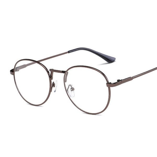 Circle Metal Frame Clear Lens